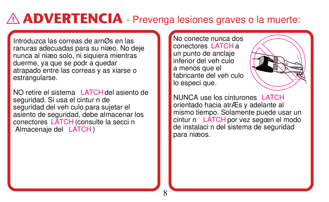 Graco PD156938D owner manual Advertencia Prevenga lesiones graves o la muerte 