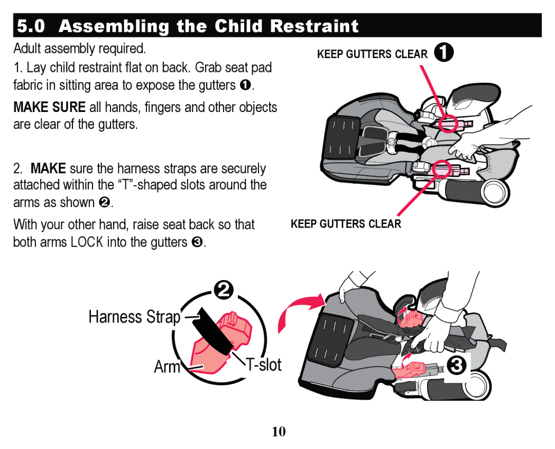 Graco PD158114A manual $VVH EOLQJWKH&KLOG5HVWUDLQW, +DUQHVV6WUDS 