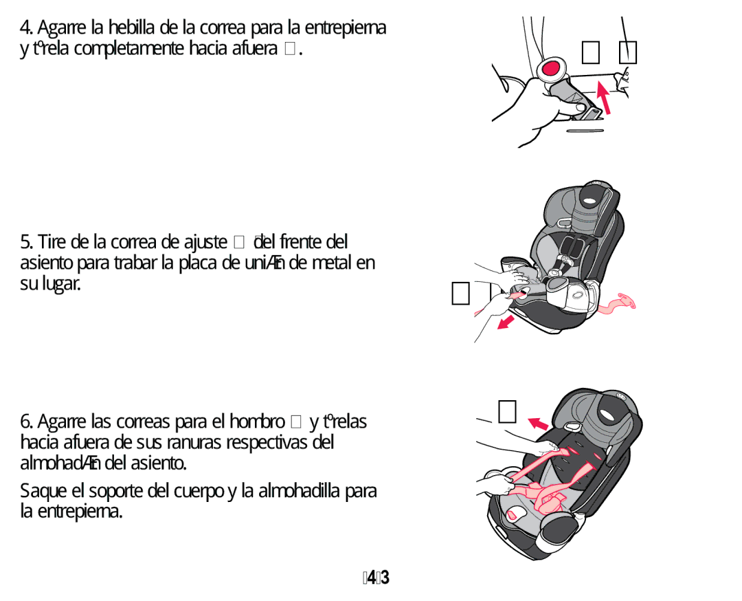 Graco PD158114A manual WtUHODFRPSOHWDPHQWHKDFLDDIXHUDœ, DOPRKDGyQGHODVLHQWR, OdHqwuhslhuqd 