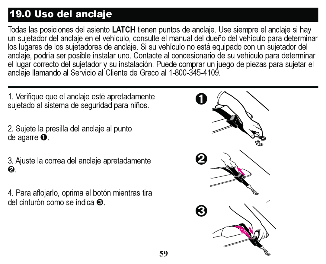 Graco PD158114A manual 8VRGHODQFODMH 