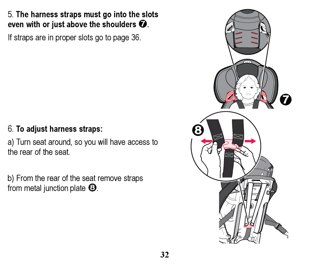 Graco PD158114A manual VwudsvDuhLqSurshuVorwvJrWrSdjh, 7RDGMXVWKDUQHVVVWUDSV 