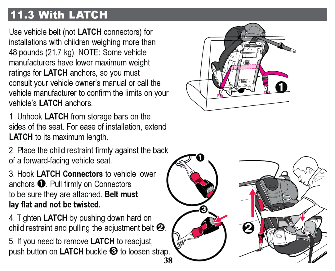 Graco PD158114A manual  LWK/$7&+, Od\IodwDqgQrwEhWzlvwhg 