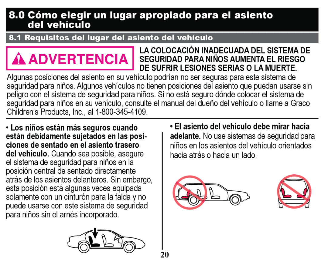 Graco PD158114A manual ‡/RVQLxRVHVWiQPiVVHJXURVFXDQGR, SDUDQLxRVVLQHODUQpVLQFRUSRUDGR 