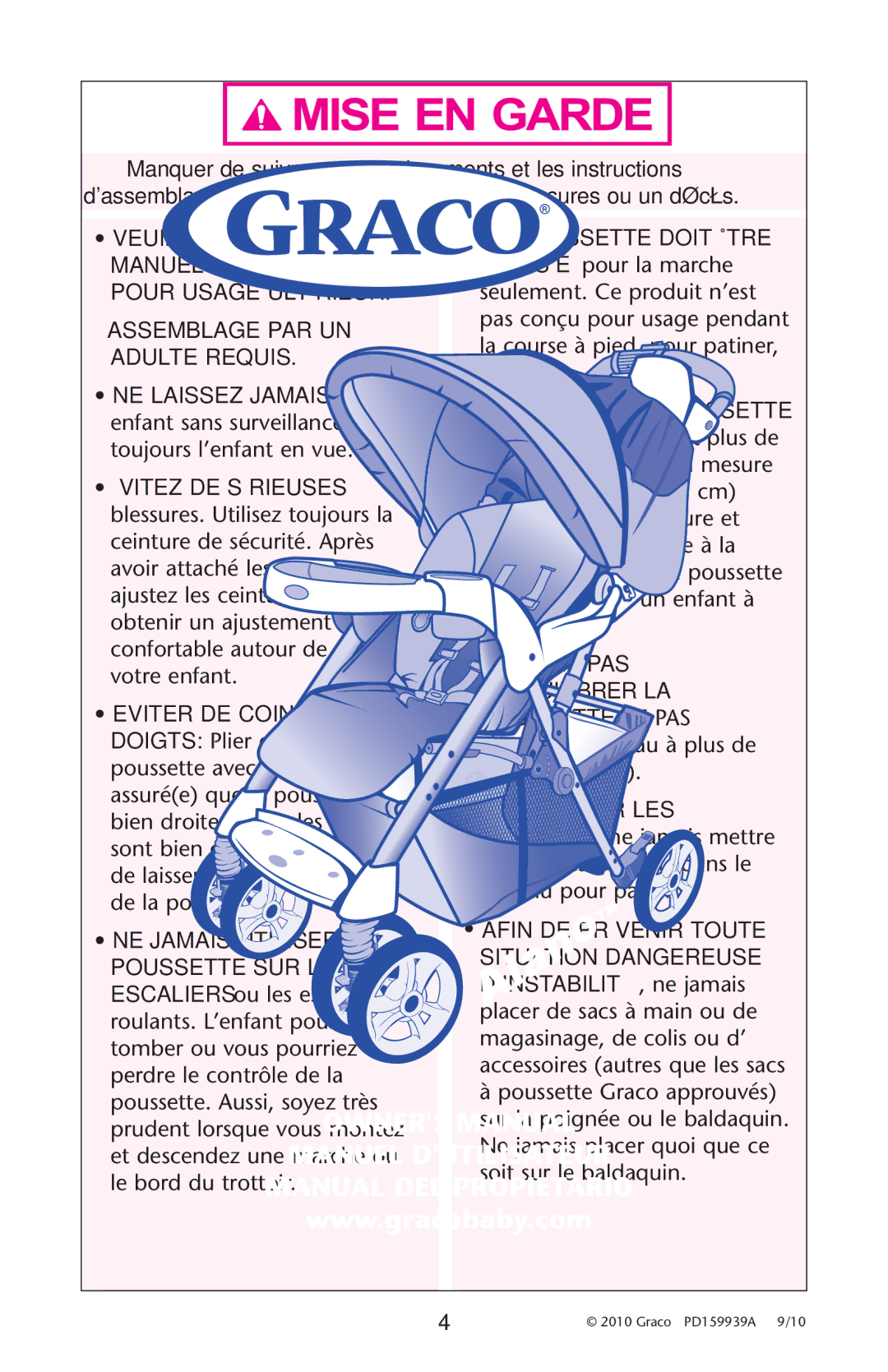 Graco PD159939A owner manual 