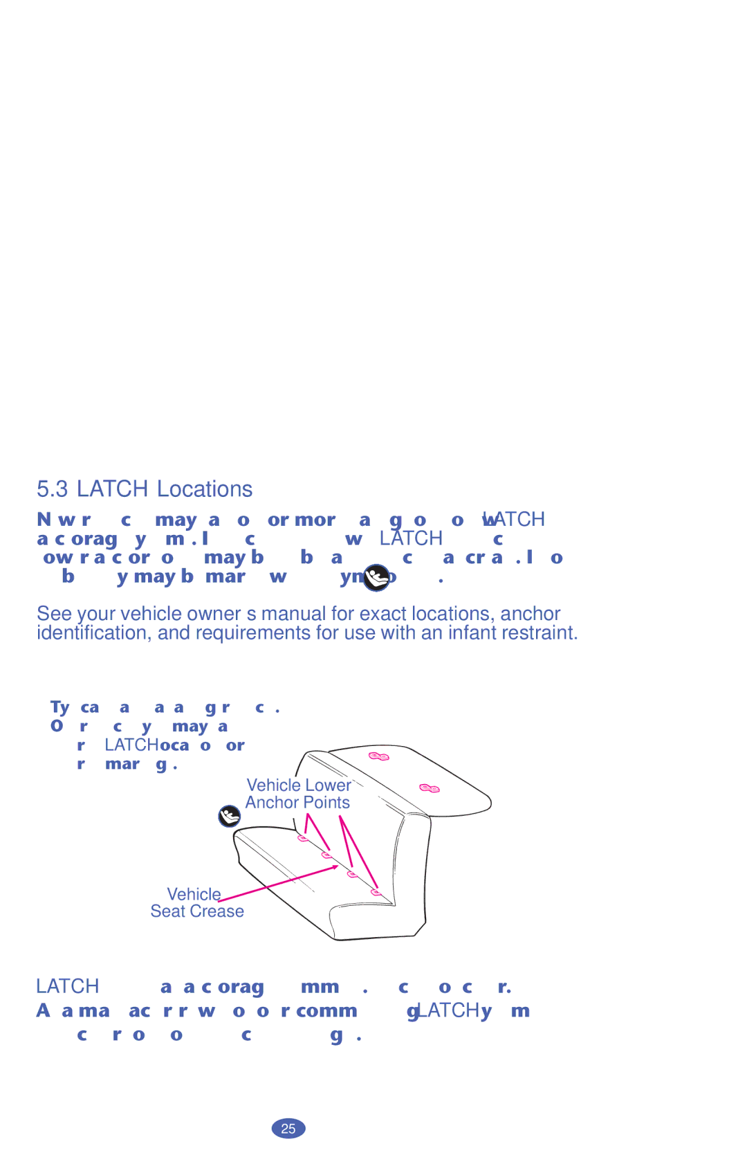 Graco PD159939A owner manual Latch Locations 