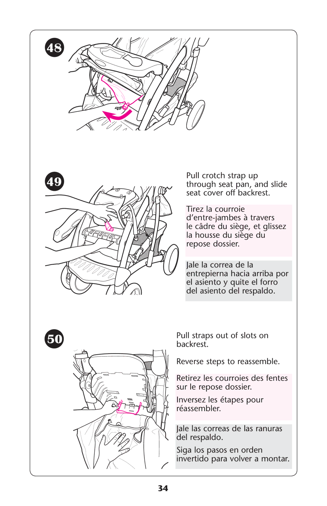 Graco PD161906A owner manual Pull crotch strap up 