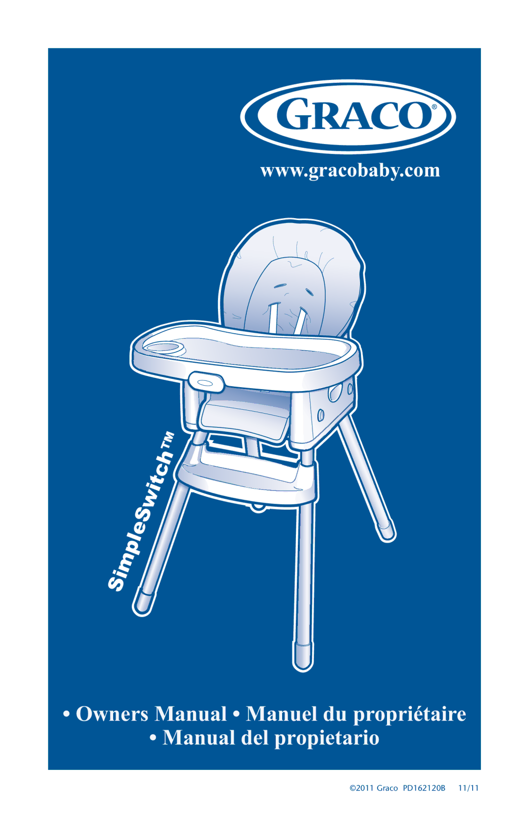 Graco PD162120B owner manual Manual del propietario 