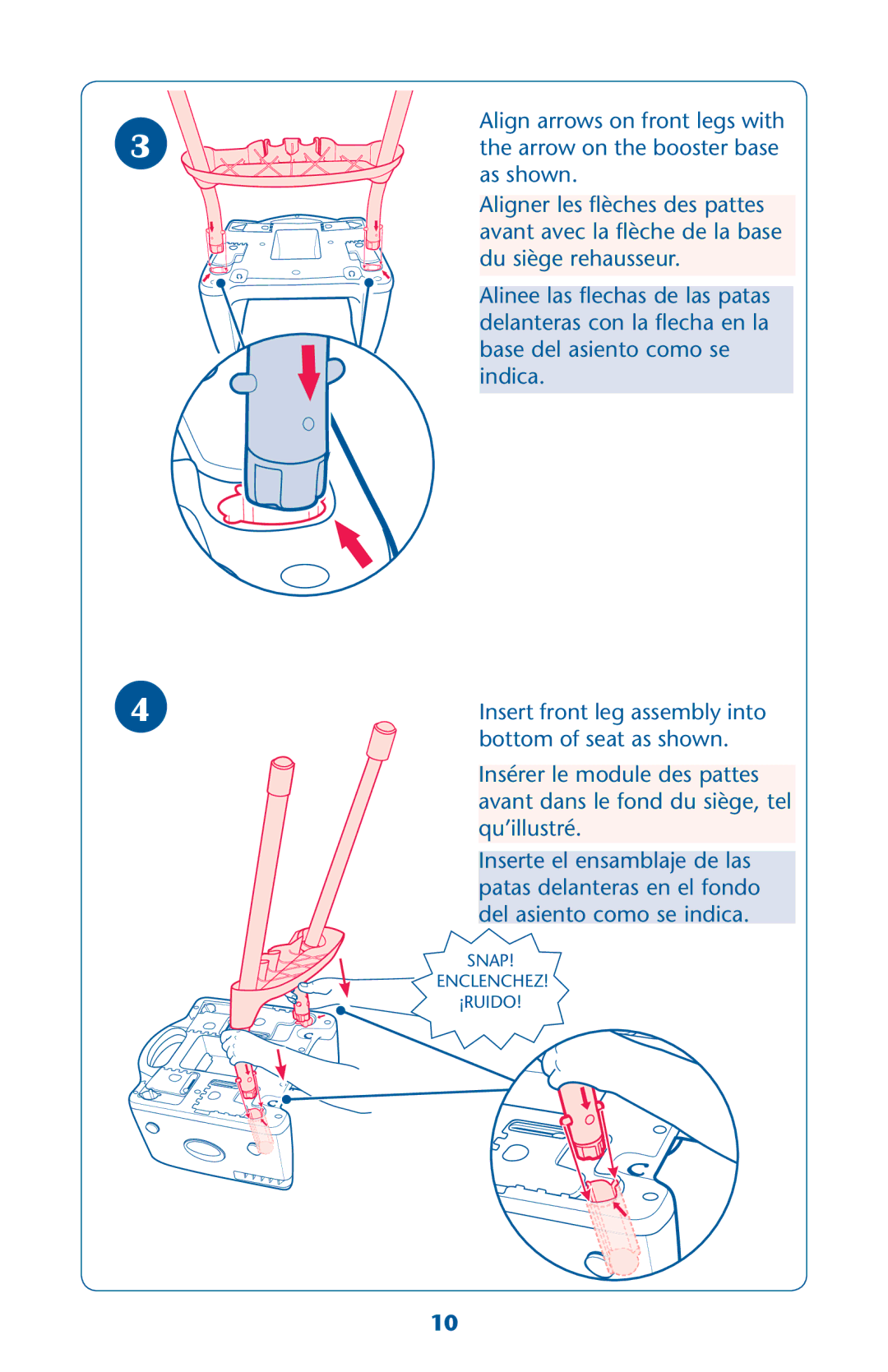 Graco PD162120B owner manual Snap Enclenchez ¡RUIDO 