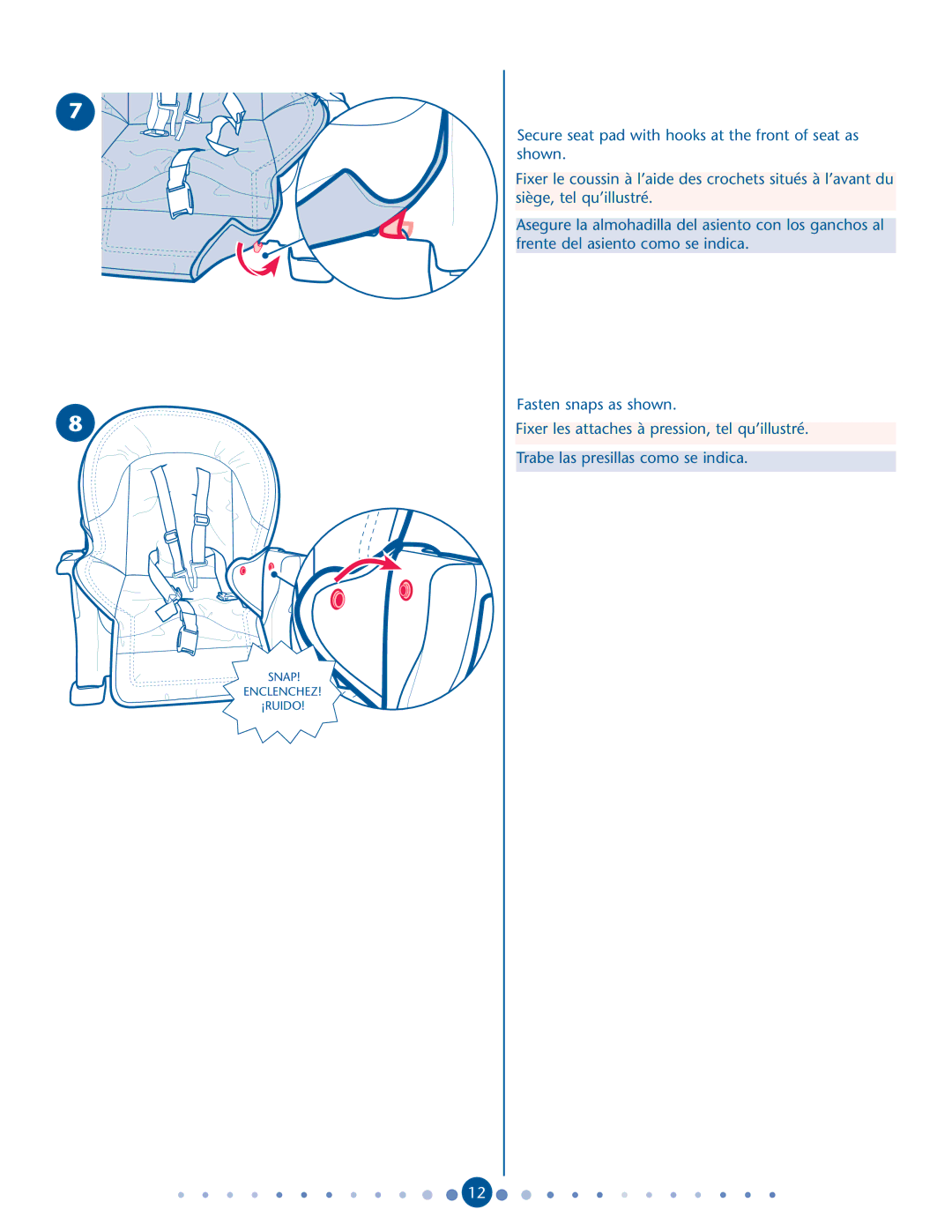 Graco PD162122A manual Snap Enclenchez ¡RUIDO 