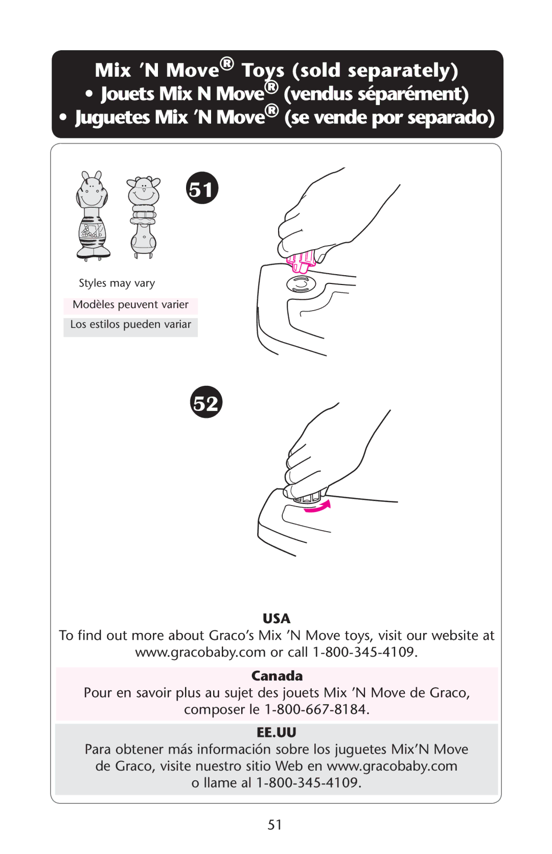 Graco PD162294B owner manual Usa, Ee.Uu 