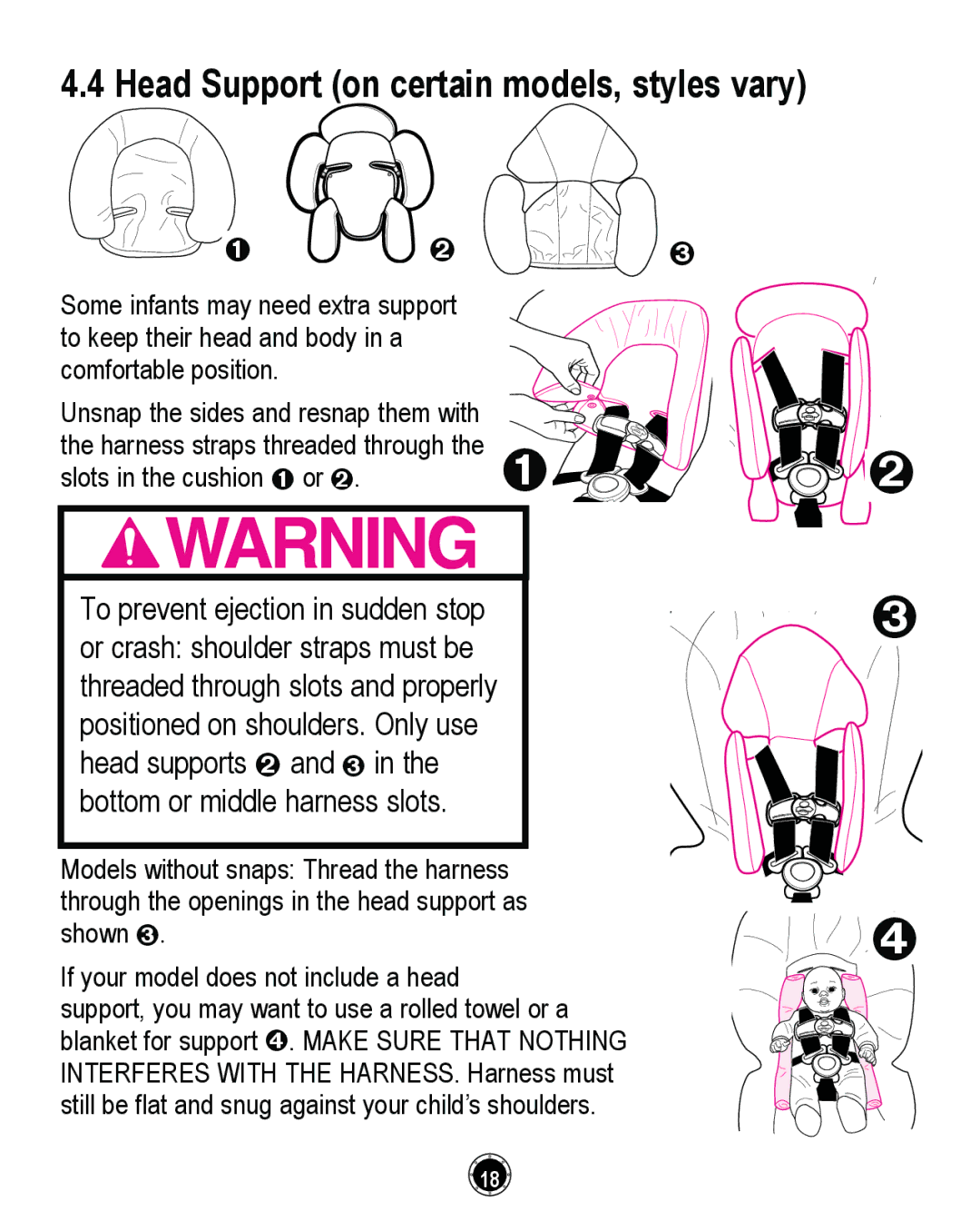 Graco PD162492A owner manual +HDG6XSSRUWRQFHUWDLQPRGHOVVW\OHVYDU\, ErwwrpRuPlggohKduqhvvVorwv 