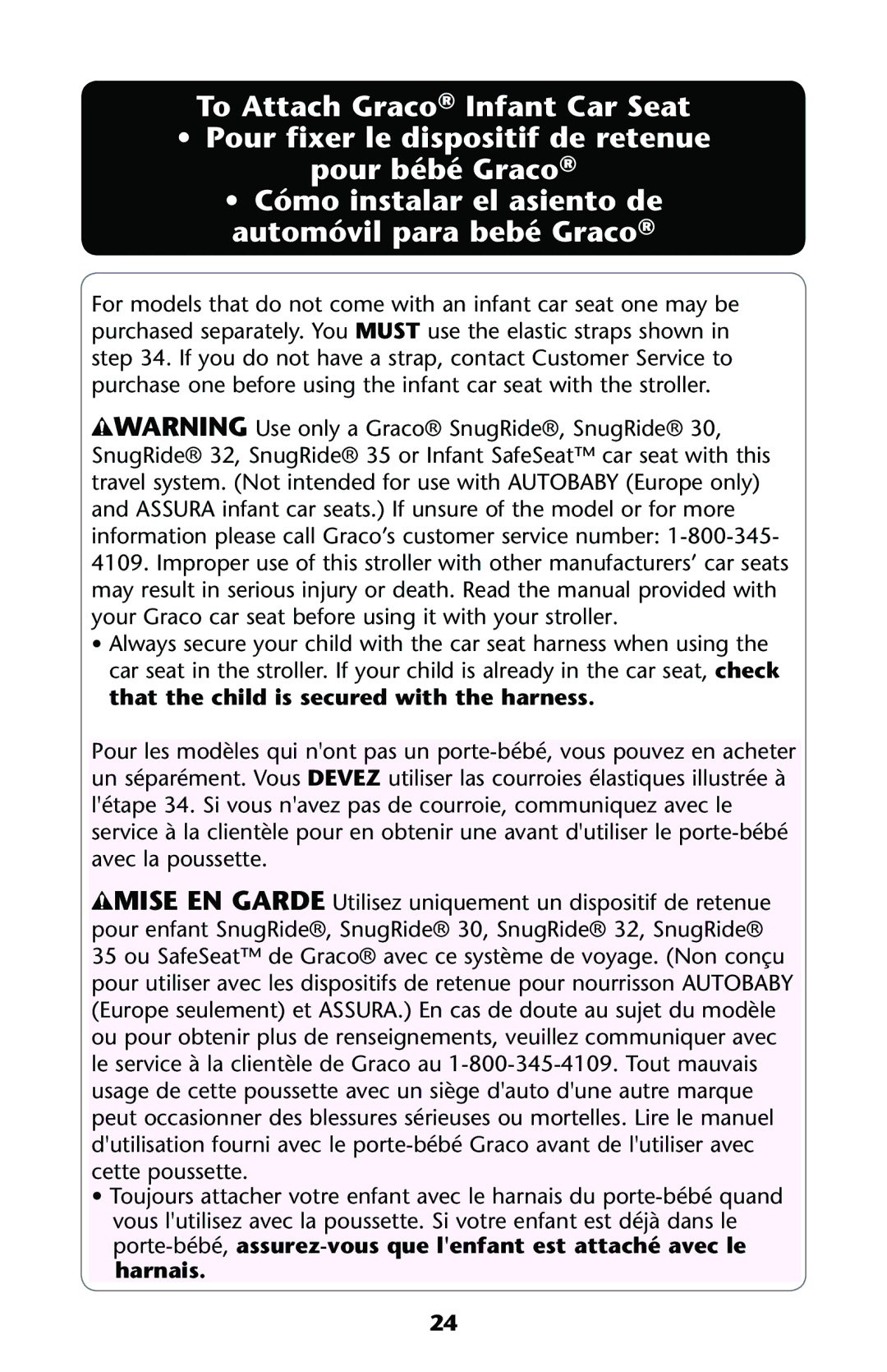 Graco PD162496B 11 owner manual 