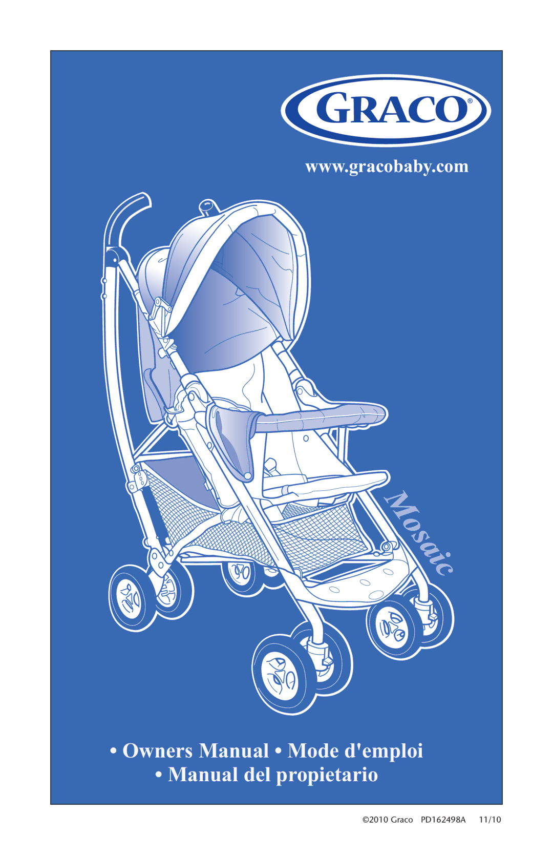 Graco PD162498A owner manual Manual del propietario 