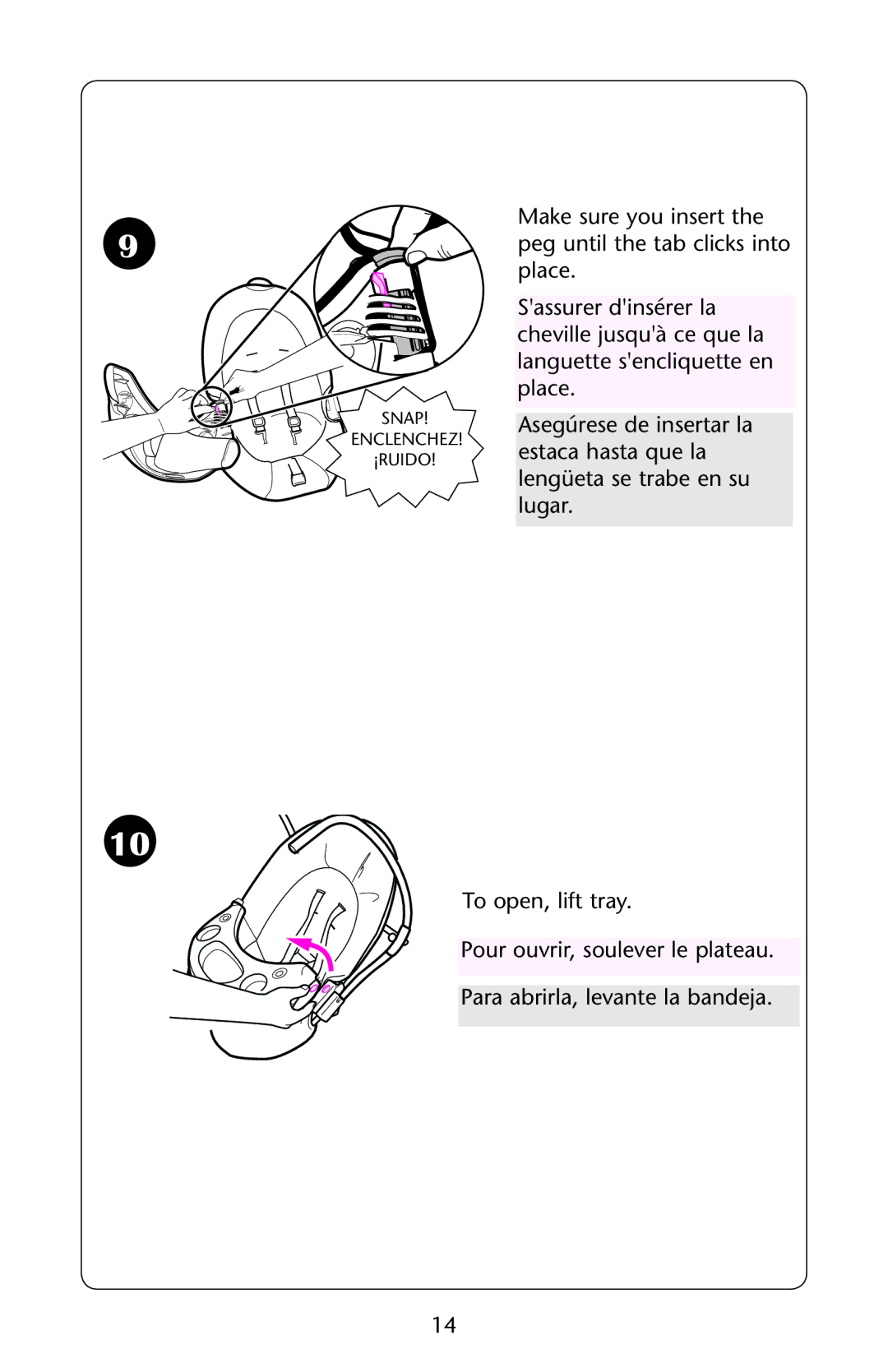 Graco PD162824A owner manual Snap 