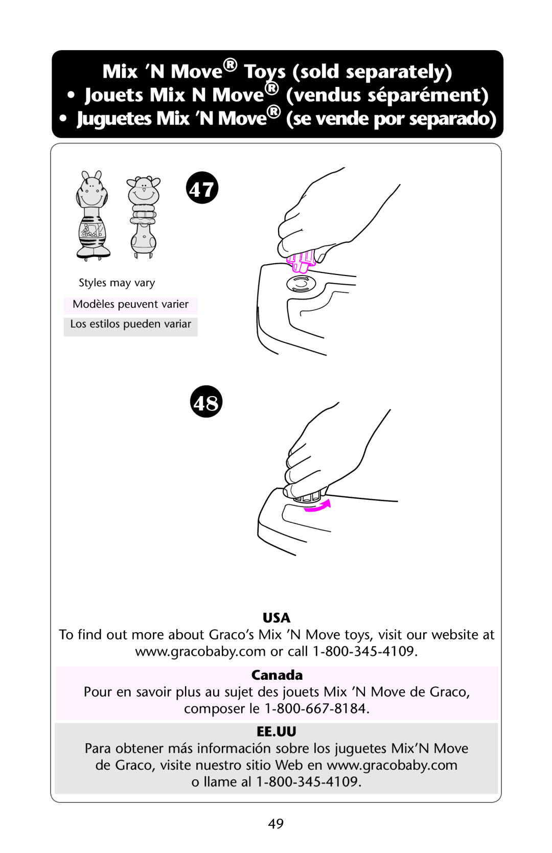 Graco PD162824A owner manual Usa, Ee.Uu 