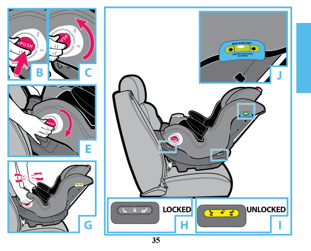 Graco PD163434A owner manual Locked 