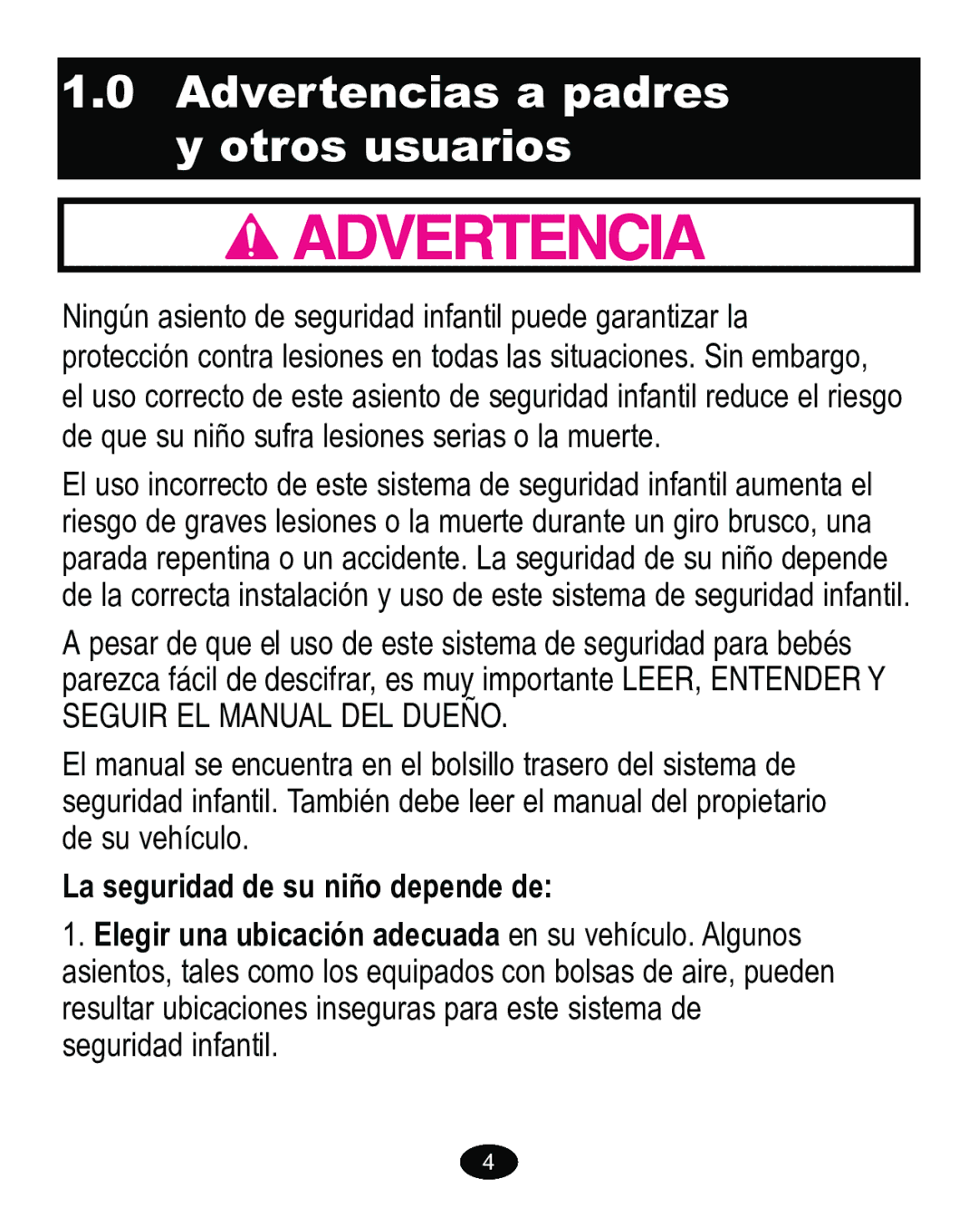 Graco PD170105A manual  \RwurvXvxdulrv, VHJXULGDGGHVXQLxRGHSHQGHGH 