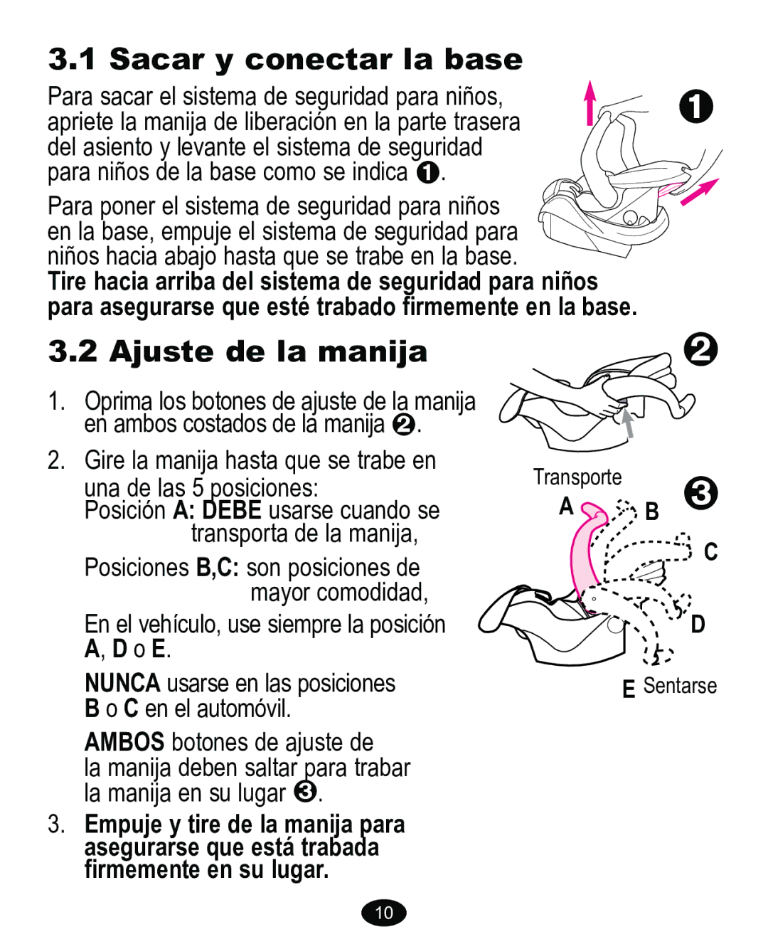 Graco PD170105A manual 6DFDU\FRQHFWDUODEDVH,  Psxmh\WluhGhOdPdqlmdSdud, DVHJXUDUVHTXHHVWiWUDEDGD 