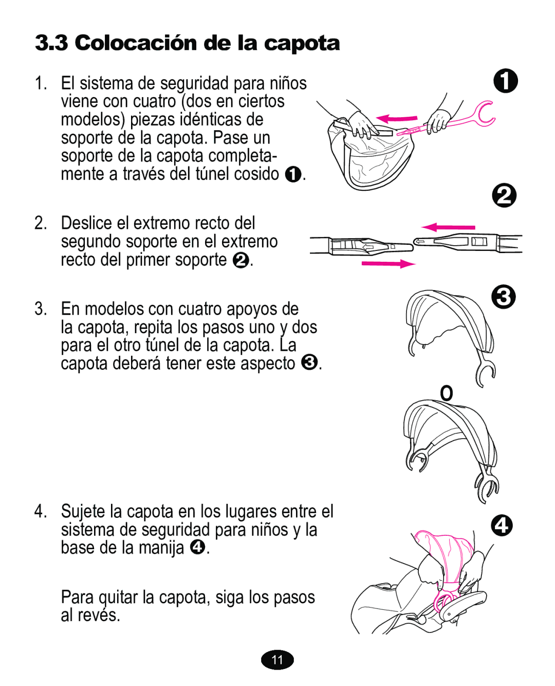 Graco PD170105A manual &RORFDFLyQGHODFDSRWD 