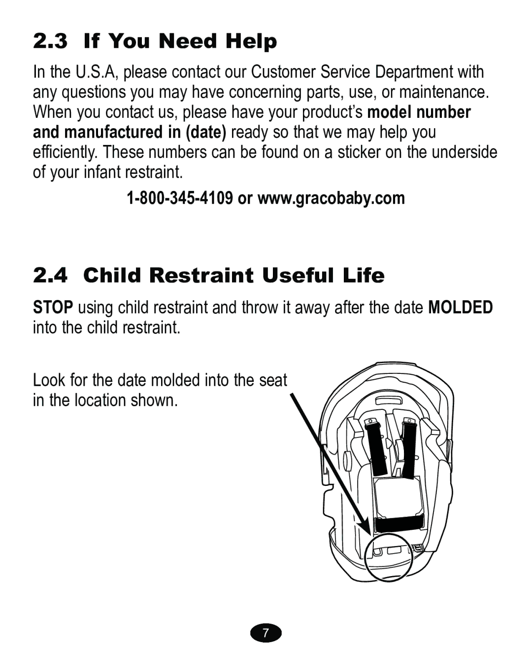 Graco PD170105A manual ,IRX1HHG+HOS, &KLOG5HVWUDLQW8VHIXO/LIH, RuZzzJudfrede\Frp 