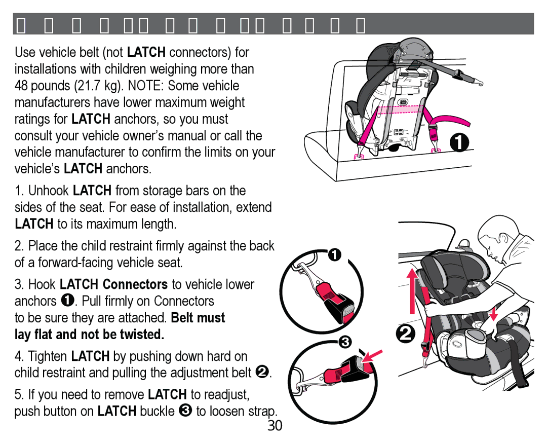 Graco PD171508A manual  LWK/$7&+, RiDIruzdugIdflqjYhklfohVhdw, Od\IodwDqgQrwEhWzlvwhg 