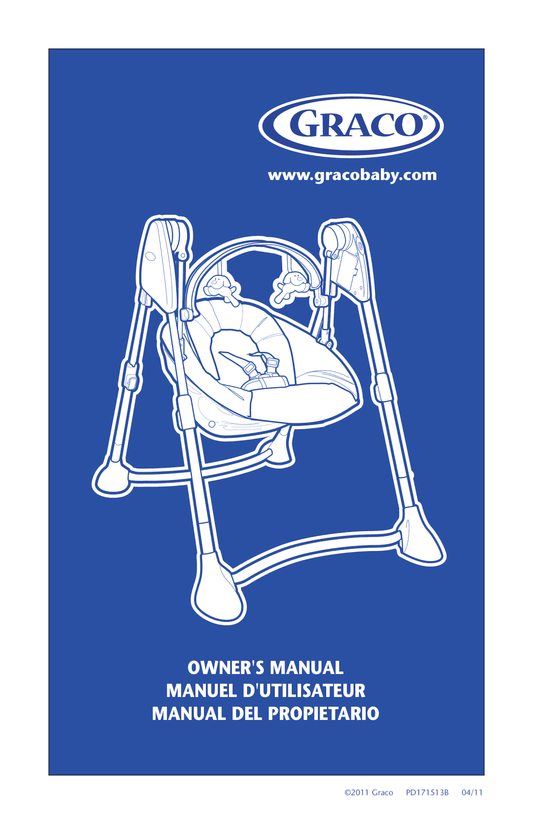 Graco PD171513B owner manual Manuel Dutilisateur Manual DEL Propietario 