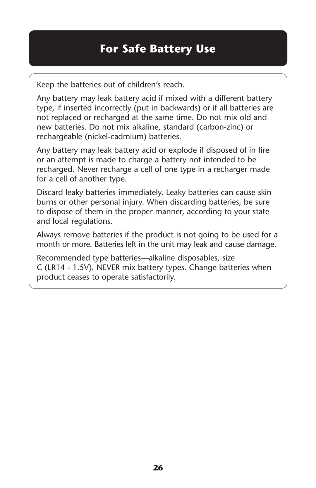 Graco PD171513B owner manual For Safe Battery Use, +EEP Thehbatterieseoutuof CHILDRENSSREACH 