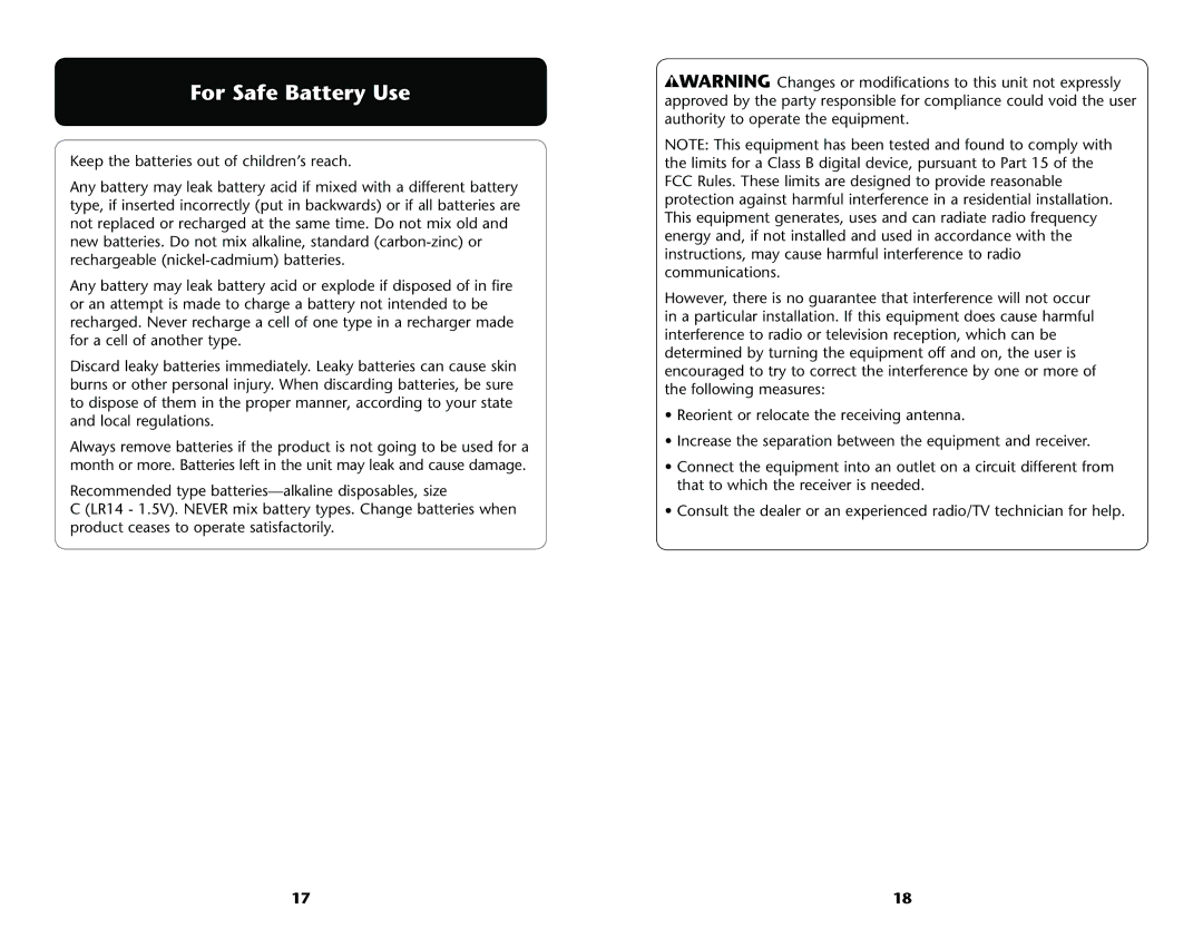 Graco PD172458B owner manual For Safe Battery Use, +EEP Thehbatterieseoutuof CHILDRENSSREACH 