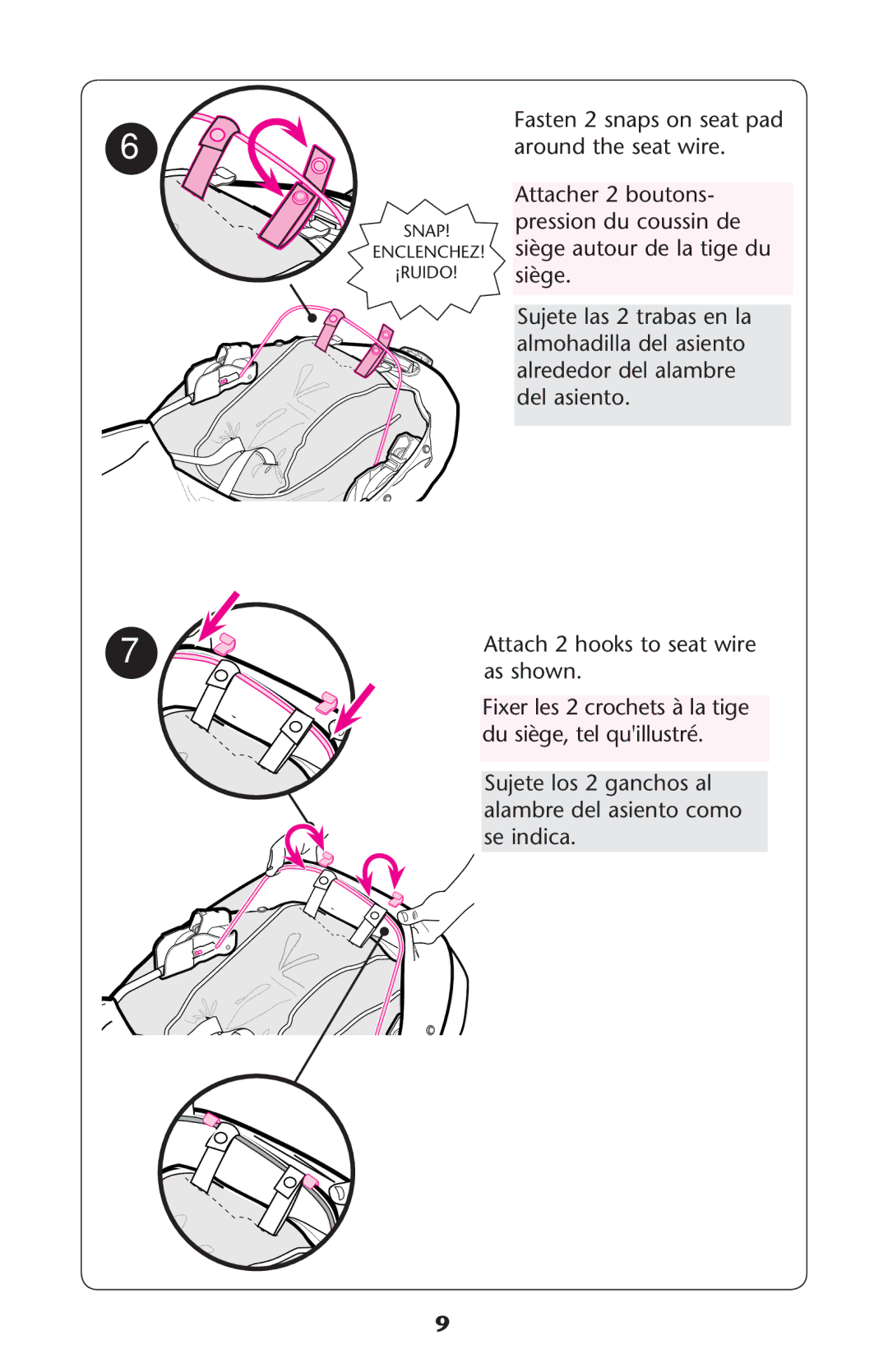 Graco PD174037A manual Around Thehseat WIRE, As Shown 