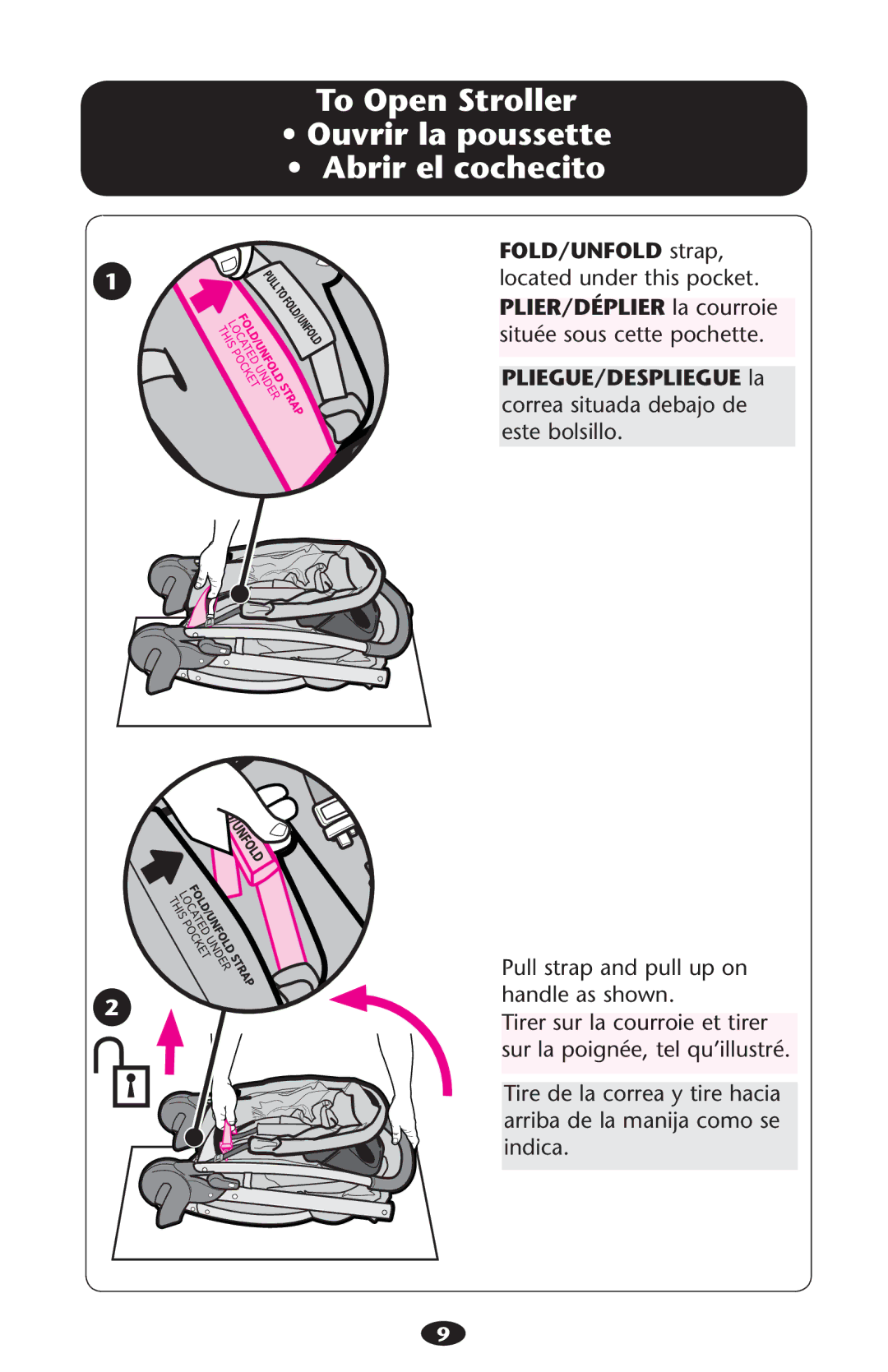 Graco PD178010B manual Située sous cette pochette 