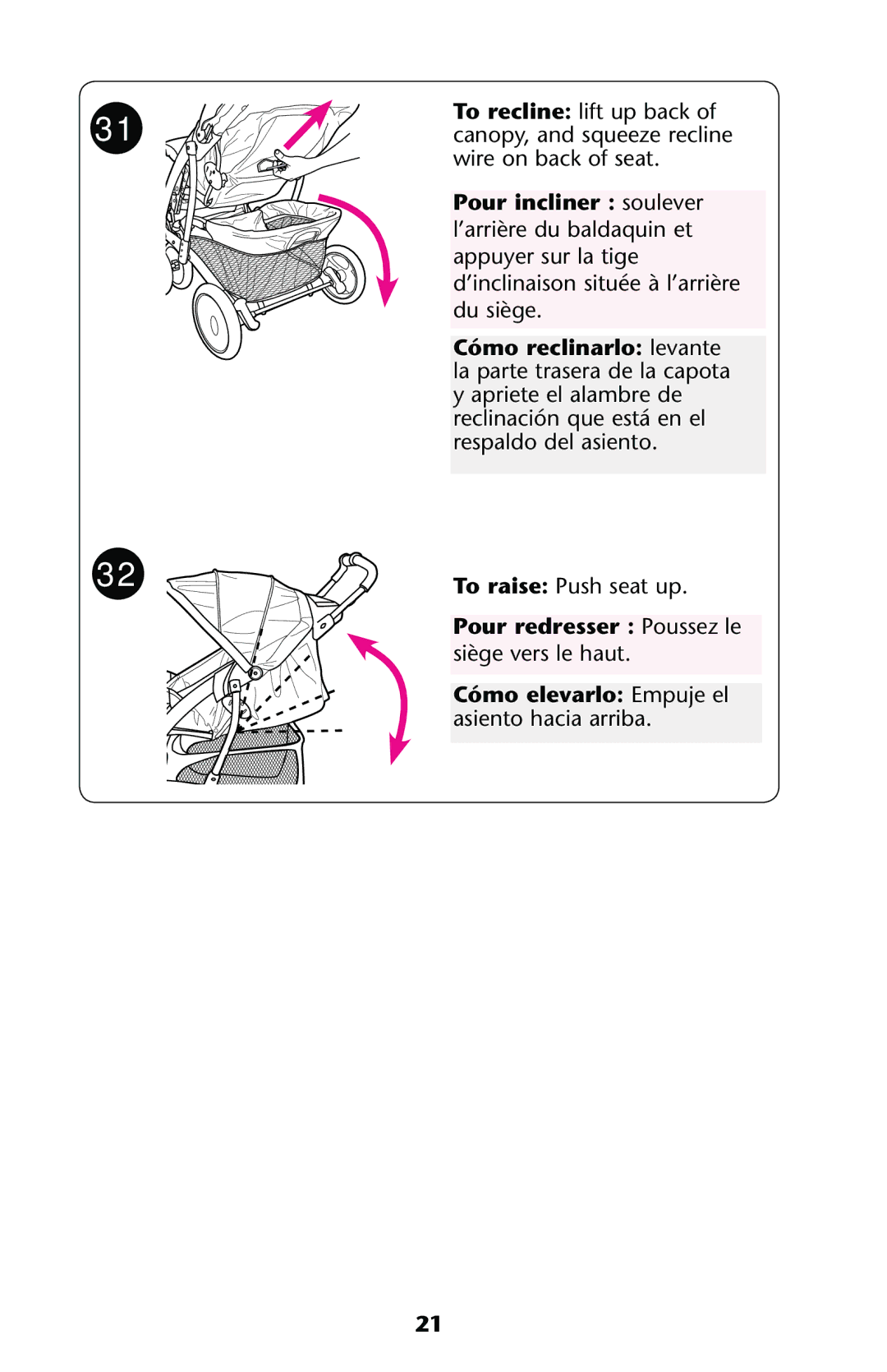 Graco PD178040A owner manual 0OUR REDRESSERE Poussez le 