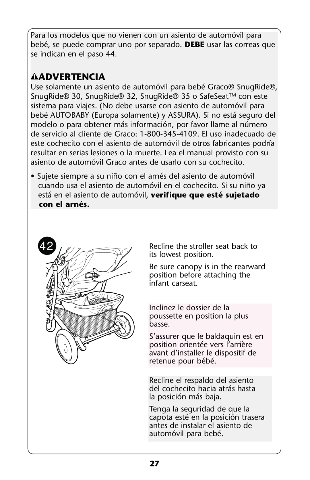 Graco PD178040A owner manual Conoel ARNÏS 