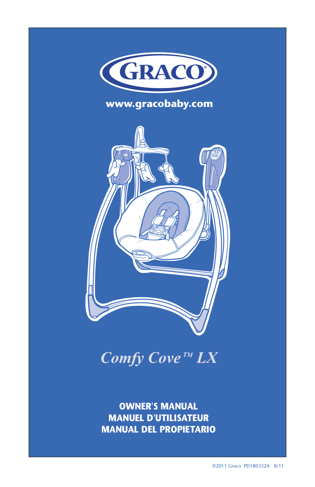 Graco PD180332A owner manual Comfy Cove LX 