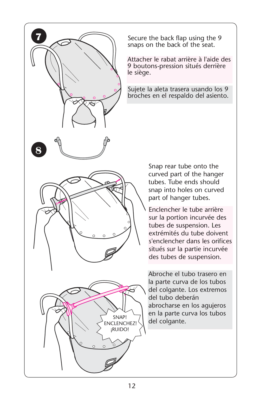 Graco PD181129A owner manual 3ECURE Thehback Flap USINGITHEH 