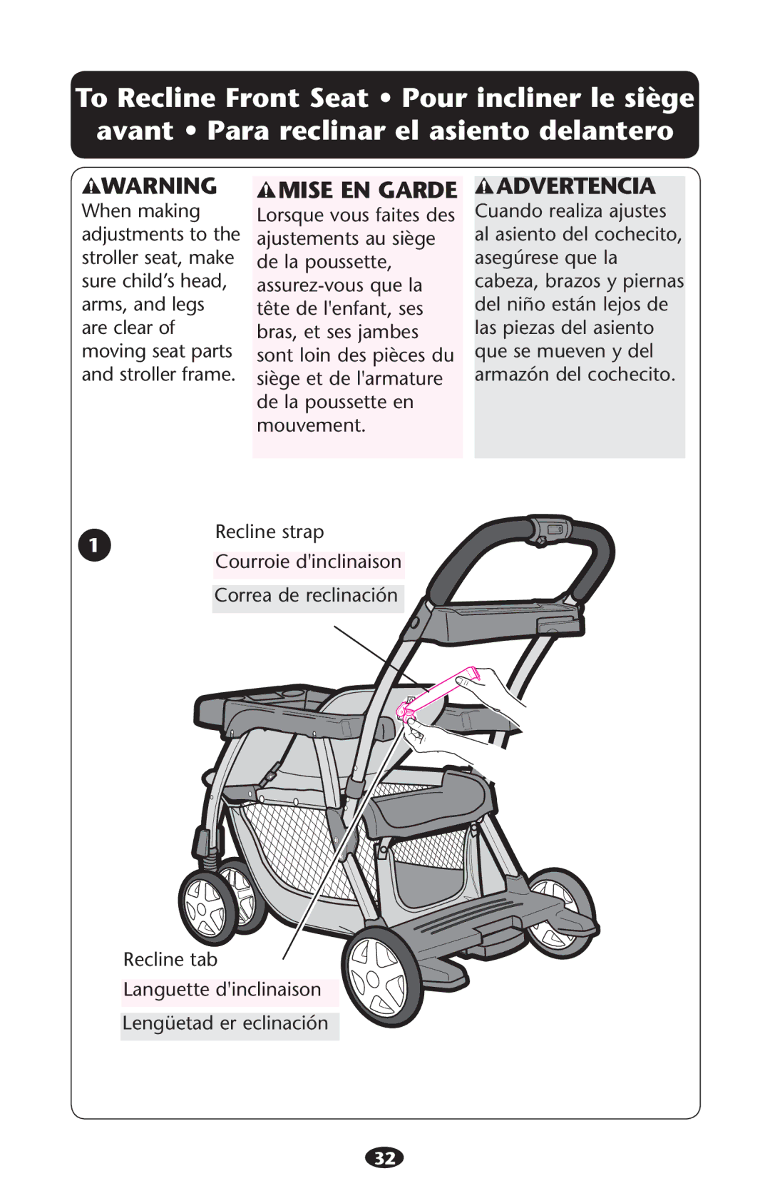 Graco PD181154B manual Mise EN Garde 