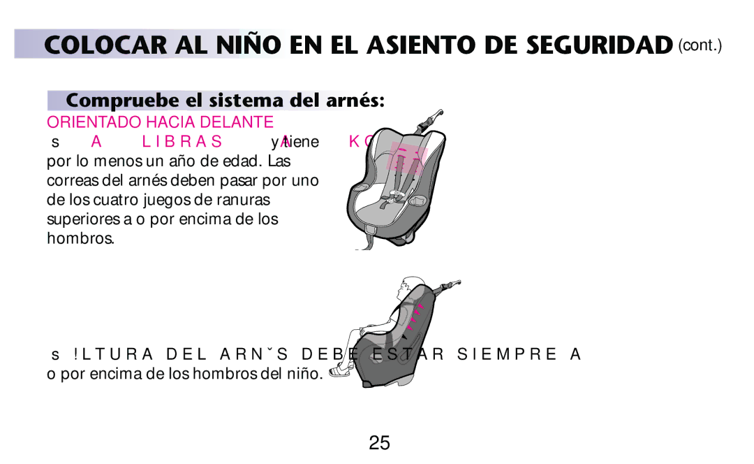 Graco PD182092A owner manual Colocar AL Niño EN EL Asiento DE Seguridad 