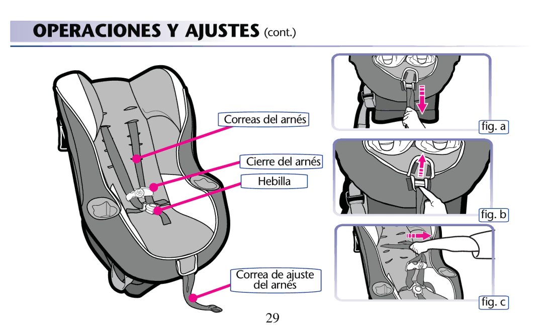 Graco PD182092A owner manual Operaciones Y Ajustes 