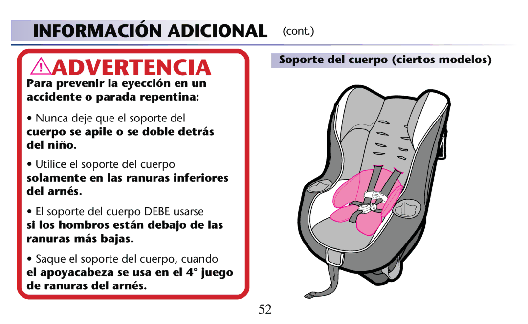 Graco PD182092A owner manual Advertencia 