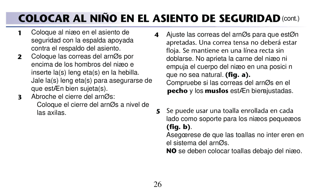 Graco PD182092A owner manual Colocar AL Niño EN EL Asiento DE Seguridad 