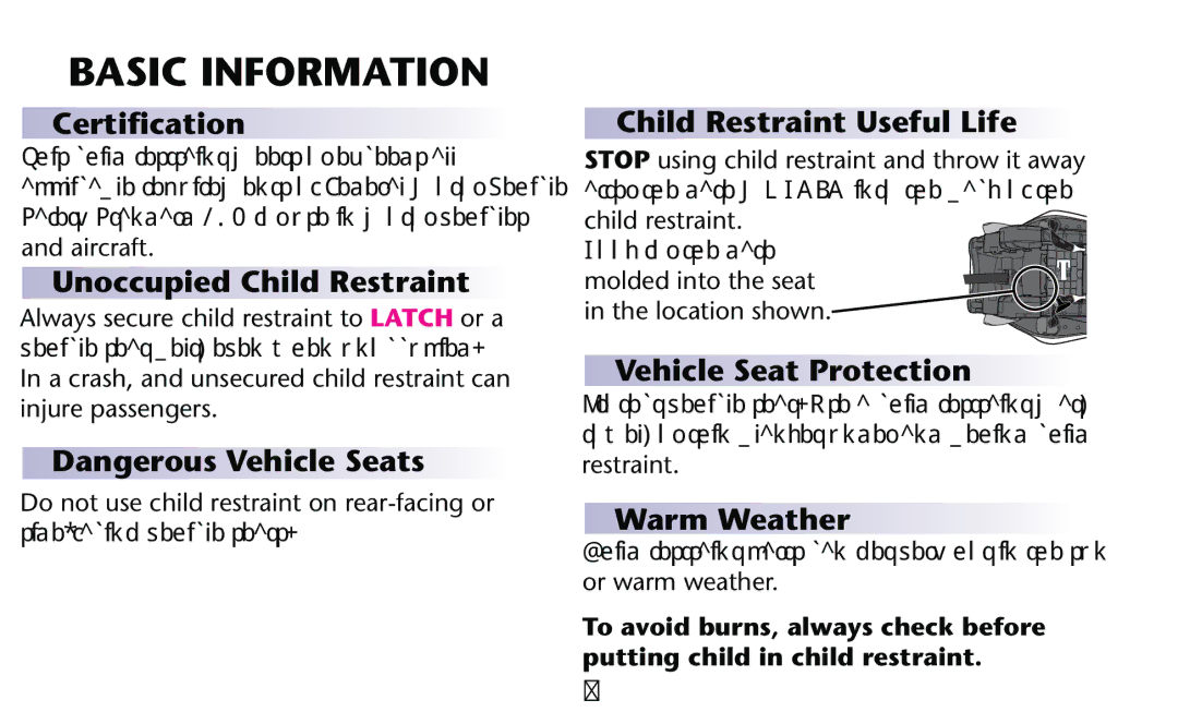 Graco PD182092A owner manual Basic Information 