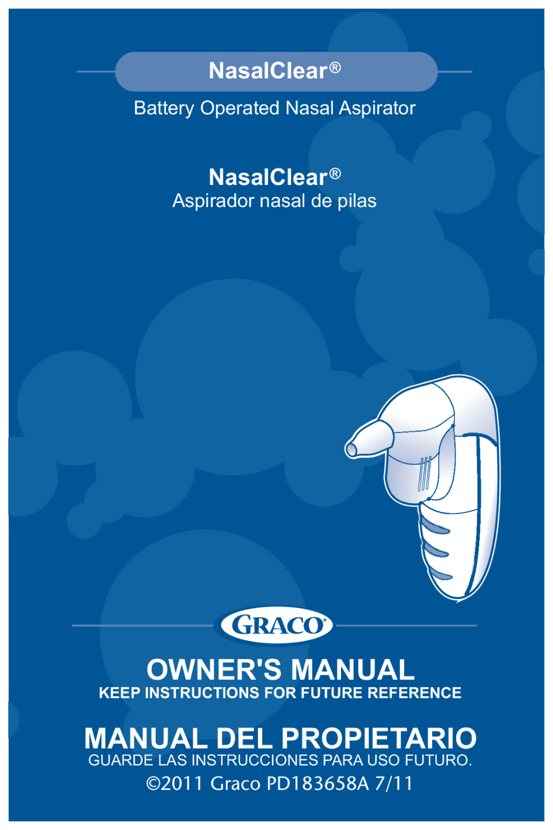 Graco PD183658A owner manual Manual DEL Propietario 