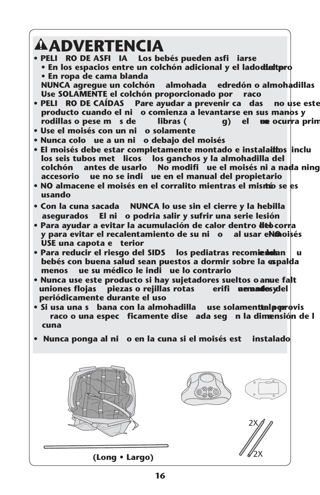 Graco PD187207A 9/11 owner manual Advertencia 