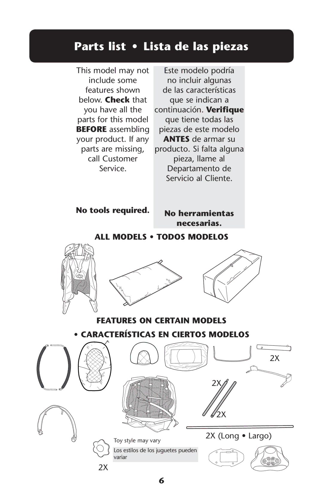 Graco PD187207A 9/11 owner manual 0ARTSRLIST ss ,ISTASDE Lasapiezas, 8 ,ONGOss,ARGO 