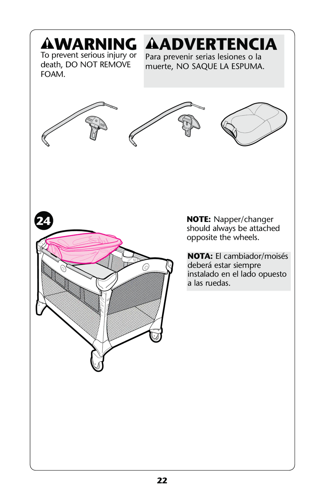 Graco PD187603A owner manual Aalasaruedas 