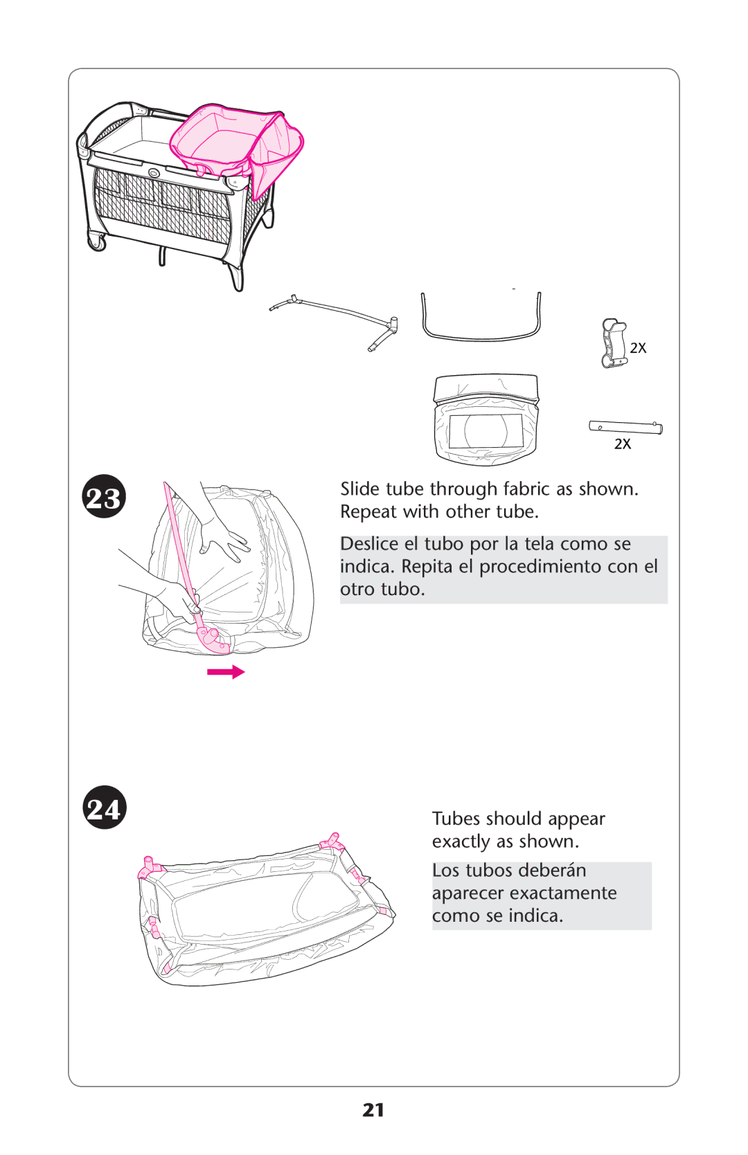 Graco PD187711B owner manual Osotubosbdeberéne Aparecer Exactamentea Como SE INDICA 