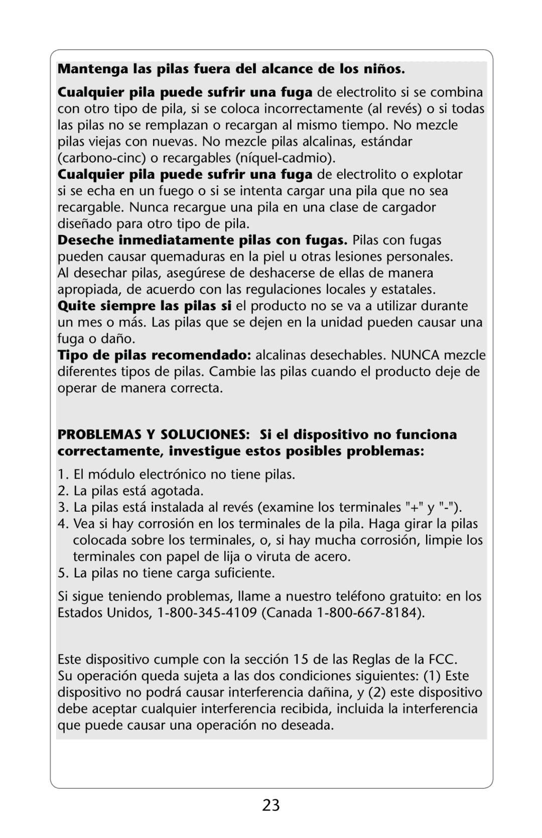 Graco PD189307A owner manual Mantenga las pilas fuera del alcance de los niños,  ,A Pilaslno TIENEECARGARSUFICIENTE 