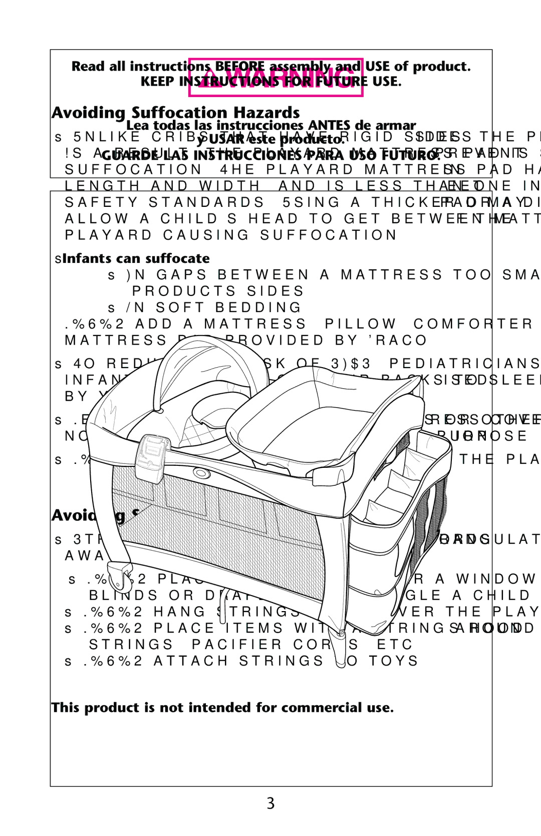 Graco PD189307A owner manual Soft BEDDING, Mattress Padaprovided by RACO, Ss.%6%26USESAAWATERTMATTRESS with THEHPLAYARD 