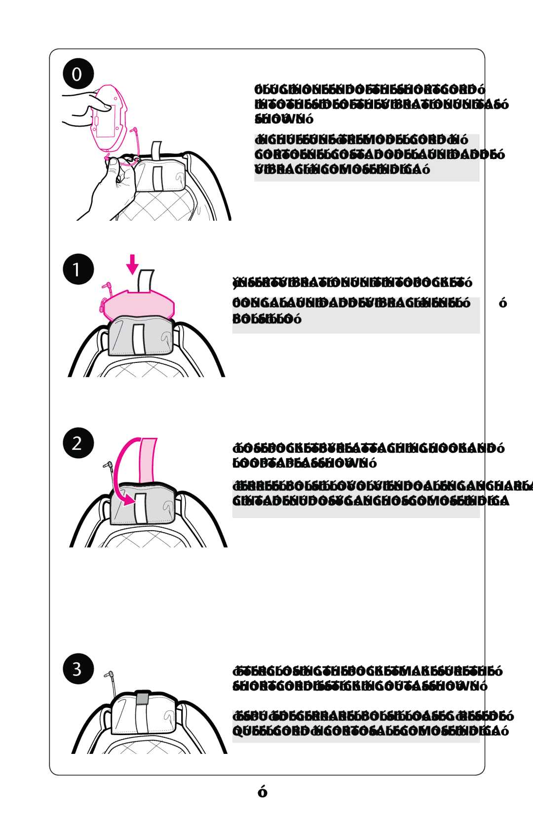 Graco PD189307A owner manual #LOSEOPOCKET by Reattaching Hook and Loop Tape AS SHOWN 