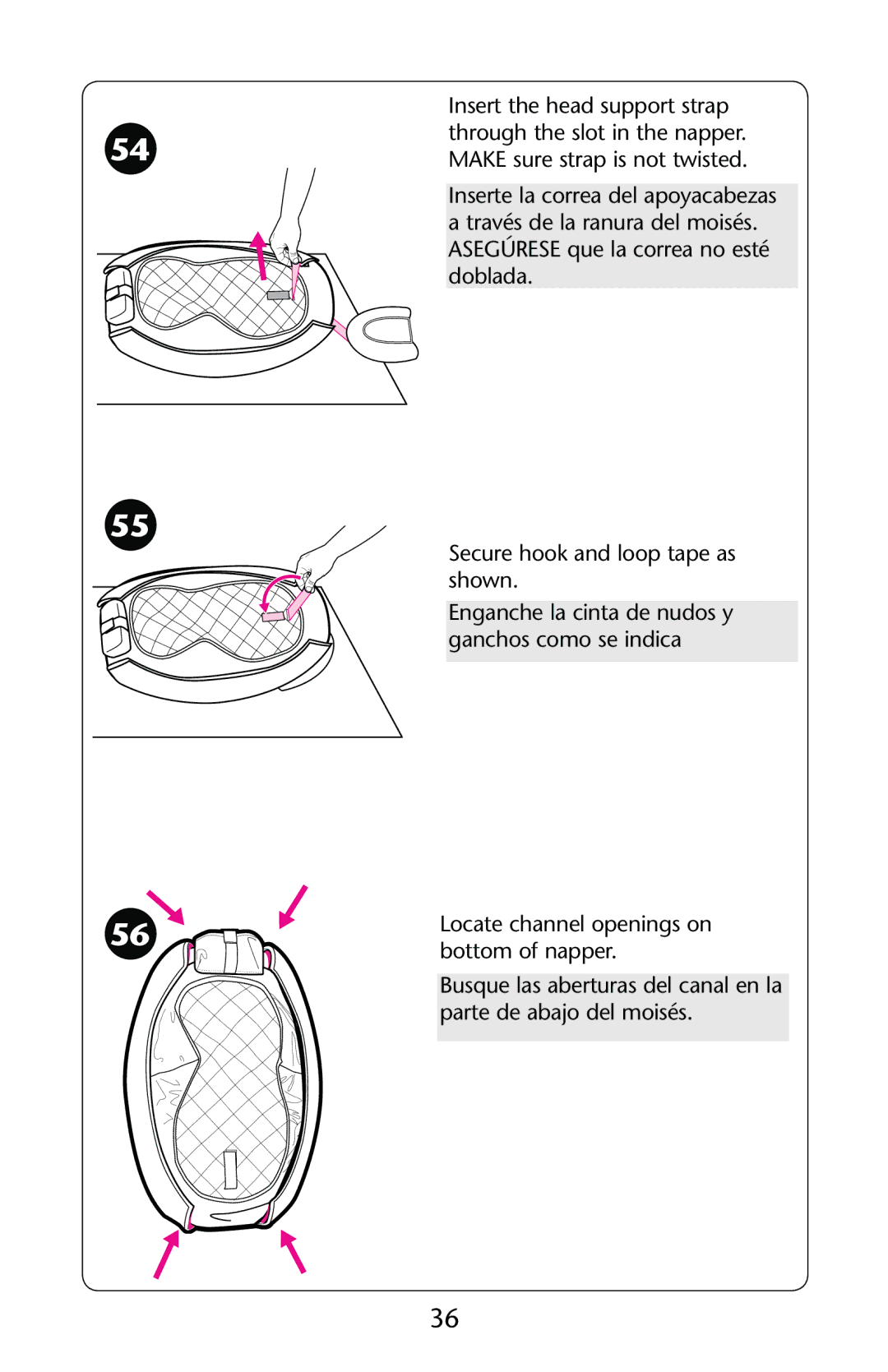 Graco PD189307A owner manual 3ECURE Hook Andnloop Tape AS SHOWN 