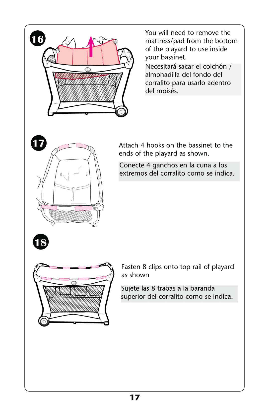 Graco PD193781A manual Asten CLIPSIONTO Toporail of Playardy AS Shown 